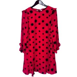 Who What Wear Red Knee Length Dress